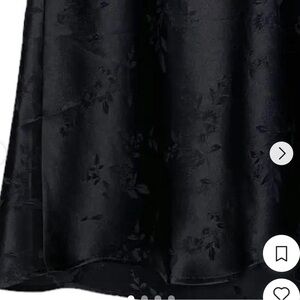 Realisation black silk mini skirt